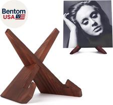 Now Playing Vinyl Record Stand, Wooden Display Vinyl Holder Stand, Retro Now Spi