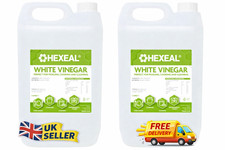Hexeal White Vinegar 10L (2x5L) Food Grade Cleaning Cooking Descaling UK 0.65 per litre