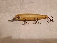 Leurre De Pêche Ancien En Bois 