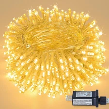 98FT 200 LEDs String Lights Waterproof Fairy Lights 8 Modes with Memory 30V P...