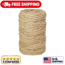 PerkHomy 5mm Heavy Duty Jute Rope - 105 Feet of Eco-Friendly Craft Twine