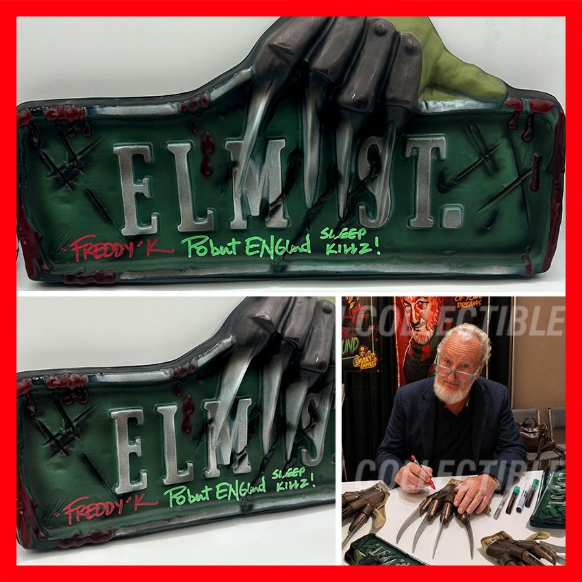 ROBERT ENGLUND SIGNED Nightmare On Elm Street Sign Freddy Krueger - COA & PIC