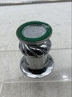 Silver Geometric Metal Cigarette Toothpick URN Art Deco Mini Candle Stick Holder — photo 5