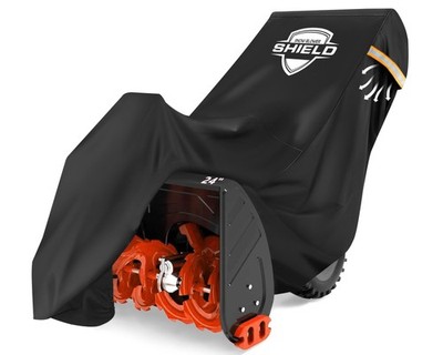 IC ICLOVER Snow Blower Cover, 50.4''(L) x 32.7''(W) x 23.6/40.2''(H), Black 