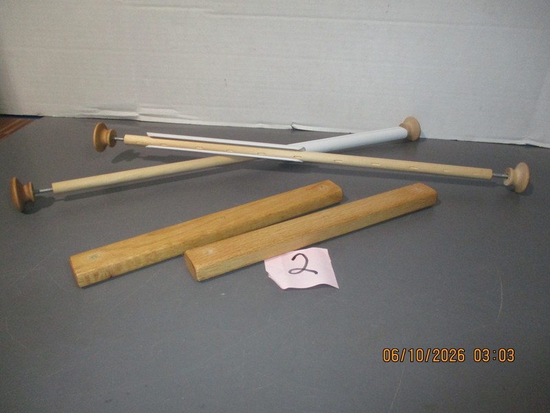 18"  SCROLL FRAMERODS WITH 11.5" SIDEBARS FOR NEEDLEWORK FRAME - LOT #2