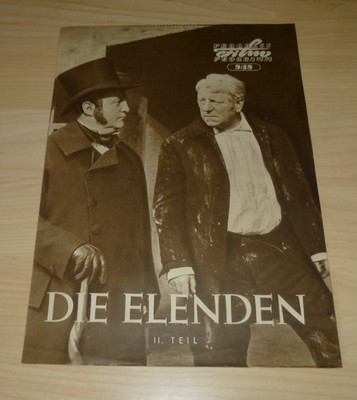 Progress Filmprogramm 9 / 59 - Die Elenden II. Teil - Programmheft 1959 50er