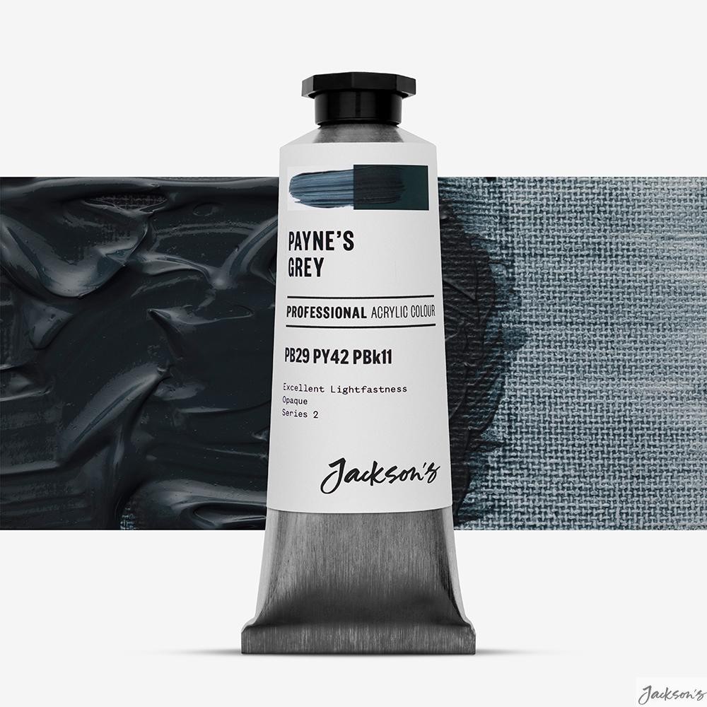 Jackson's Professional Acrylic Paint 60ml Payne's Grey For Artists Canvas Work