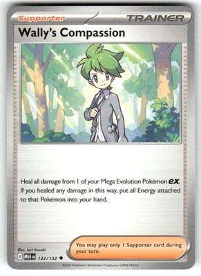 Wally's Compassion Uncommon ME01: Mega Evolution 132/132 NM