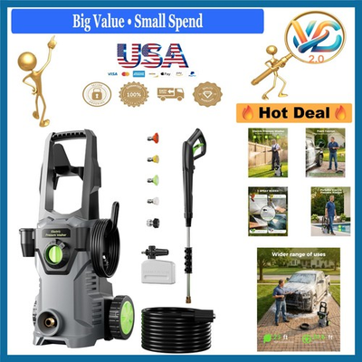 #ad 4800PSI Power Pressure Washer 2.6GPM Car amp; Home Use 23ft Hose $236.49