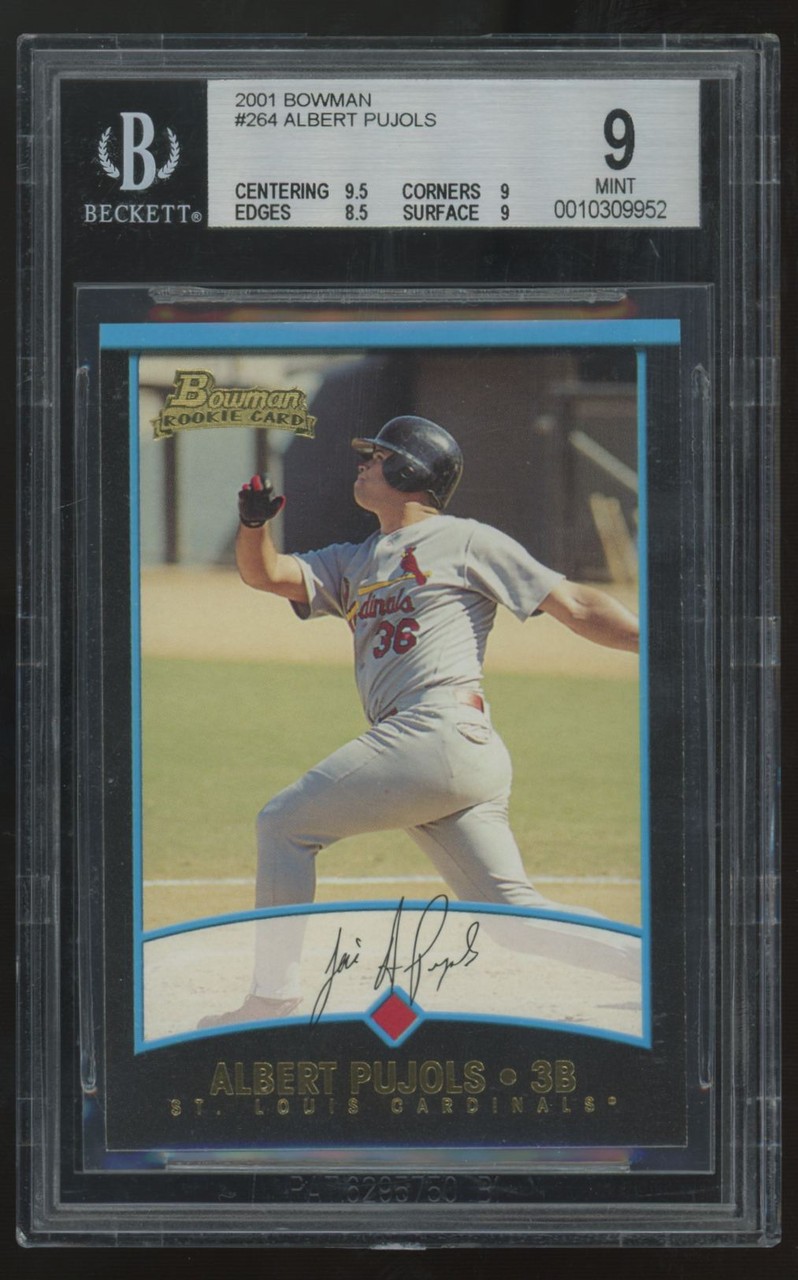 2001 Bowman Albert Pujols RC #264 BGS 9