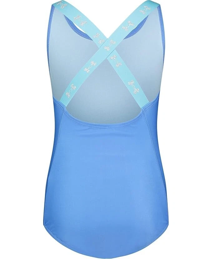 Under Armour L143244 Girls Blue Logo Racer One Piece Swimsuit Size 12 - Image 3 of 4