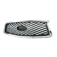 Front Bumper Upper Grille Chrome Base Models W/HOLE Fits 2018-2023 Infiniti Q50