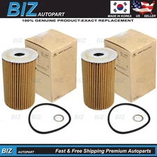 Genuine 2Pack Oil Filter Kit for 2014-2025 HYUNDAI KIA GENESIS V6 26320-3CKB0