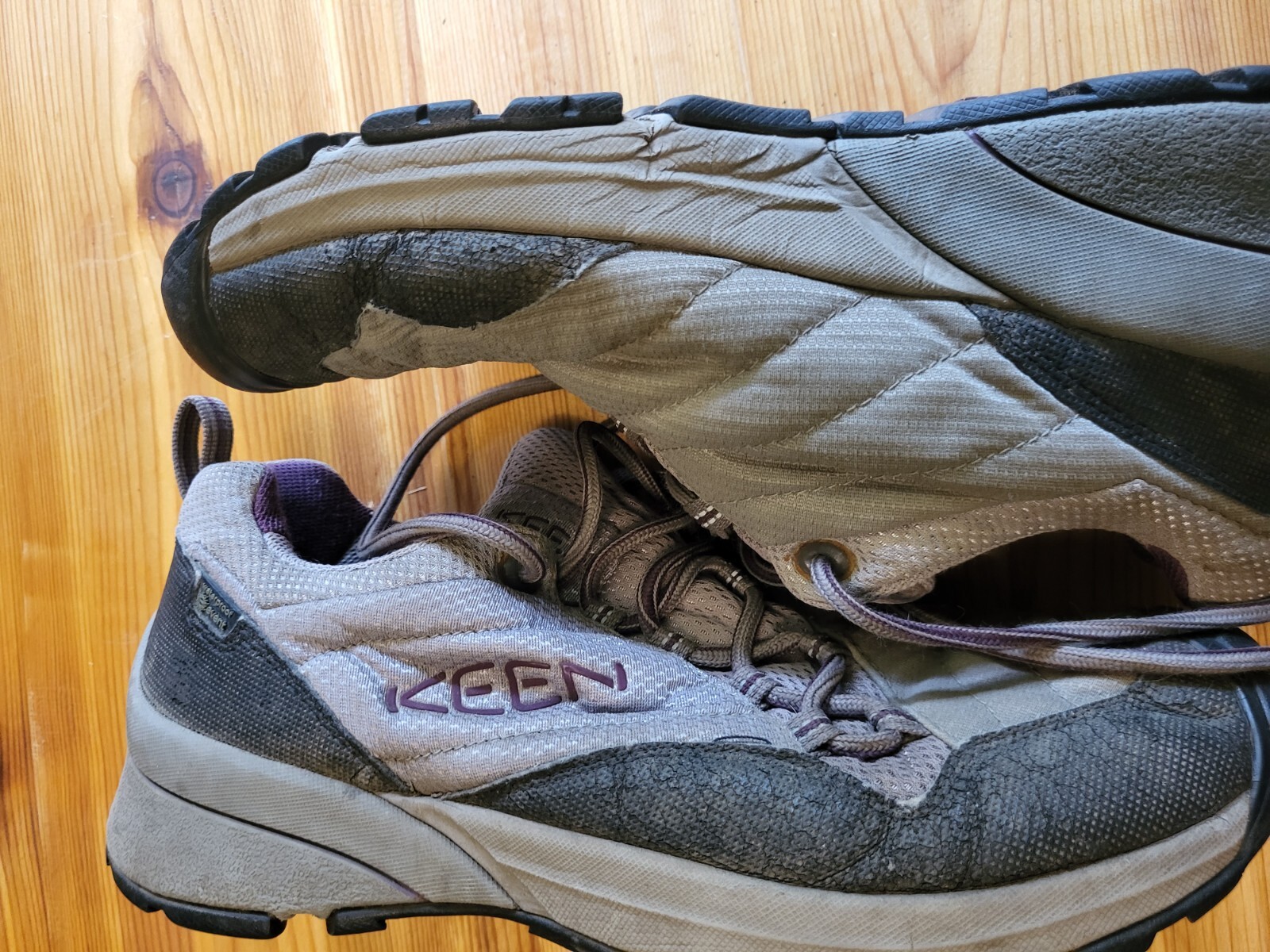 KEEN scarpe da trekking trail da donna taglia 10 grigio viola DS 0506