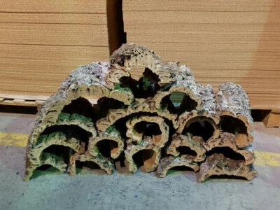 KORK-DEKO Kork Rinde Röhre Tunnel | 30 cm lang | Natur Kork | gereinigt | 2. WAHL günstig