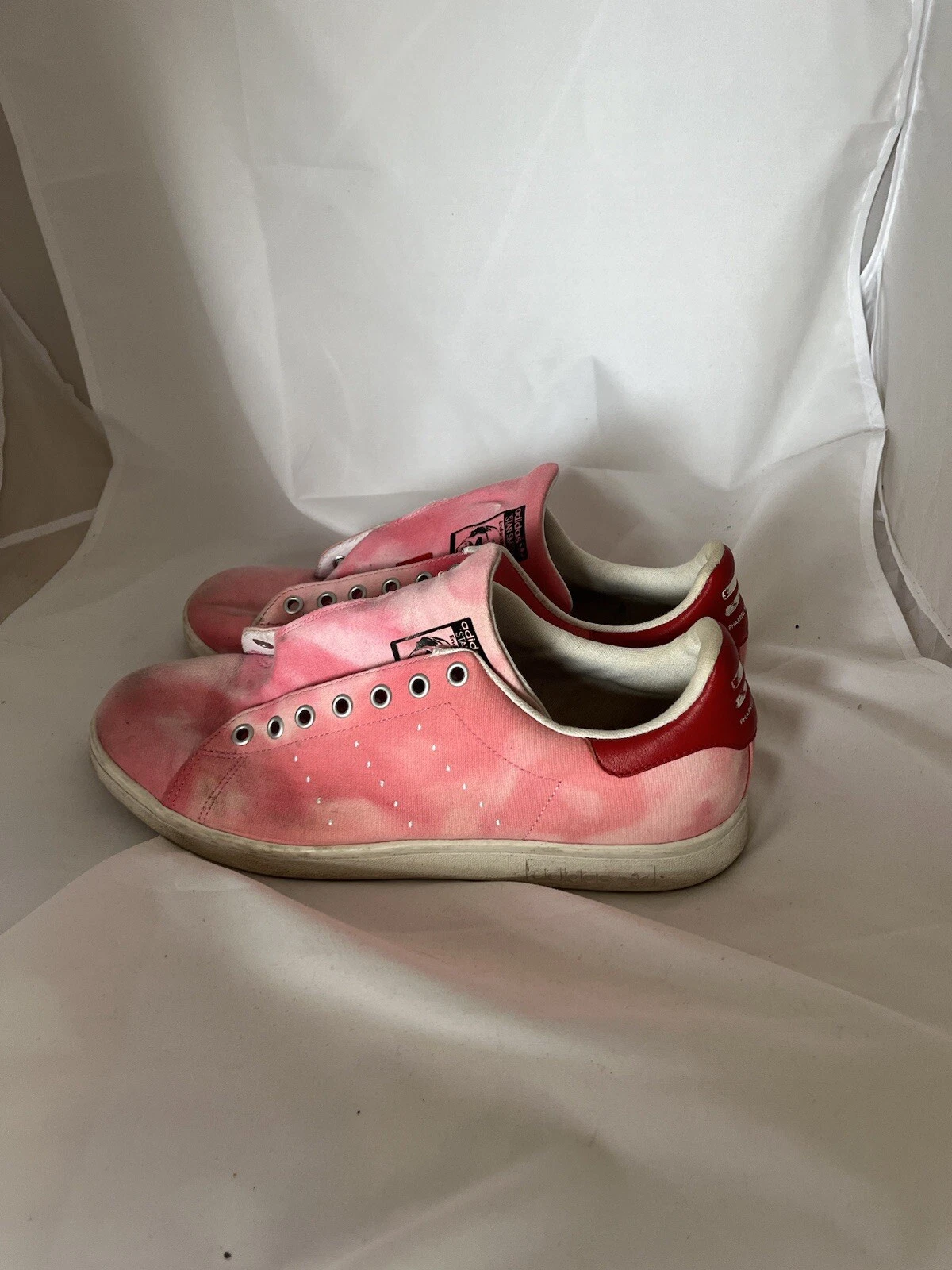 ADIDAS Scarpe da ginnastica Pharrell Williams HU Holi Stan Smith rosa taglia 10 Regno Unito