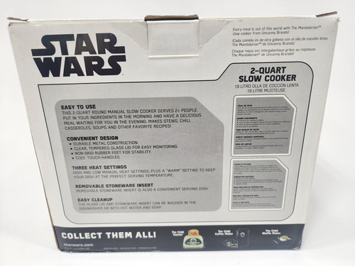 Uncanny Brands Disney Star Wars The Mandalorian 2 Quart Slow Cooker Baby Yoda - Picture 3 of 4
