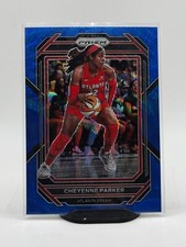 2023 Panini Prizm WNBA Cheyenne Parker Blue Wave Prizm SP #117 Atlanta Dream