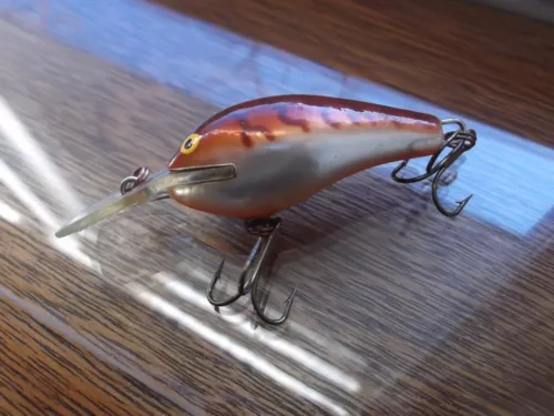 Older Finland Made Rapala Wood Fat Rap FR-5 CW  Crawdad