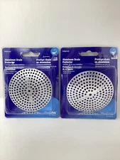 Plumb Pak Chrome Aluminium Sink Strainer Lot Of 2