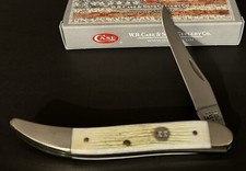    2021 Case XX 610094 Burnt Natural Bone Barnboard Medium Texas Toothpick Knife