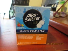 Alka-seltzer Plus PowerFast Fizz, Severe Cold & Flu Medicine, Strawberry...10/25