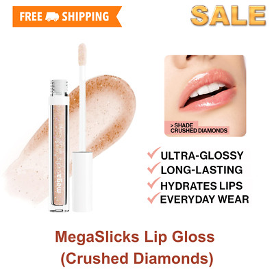 MegaSlicks Lip Gloss, Ultra-Glossy, Vitamin-E Enriched, Shine, Crushed Diamonds