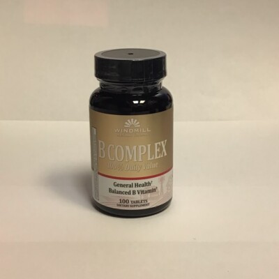 Vitamin B Complex 100% Daily Value Tablets by Windmill **Buy 3, Get 4th Free**
