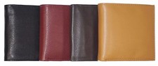 New Men's Leather Bifold Wallet Large Hipster Cowhide Credit Card/ID and Inserts