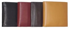 New Men's Leather Bifold Wallet Large Hipster Cowhide Credit Card/ID and Inserts