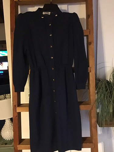 Vintage St John Saks Fifth Avenue Navy 