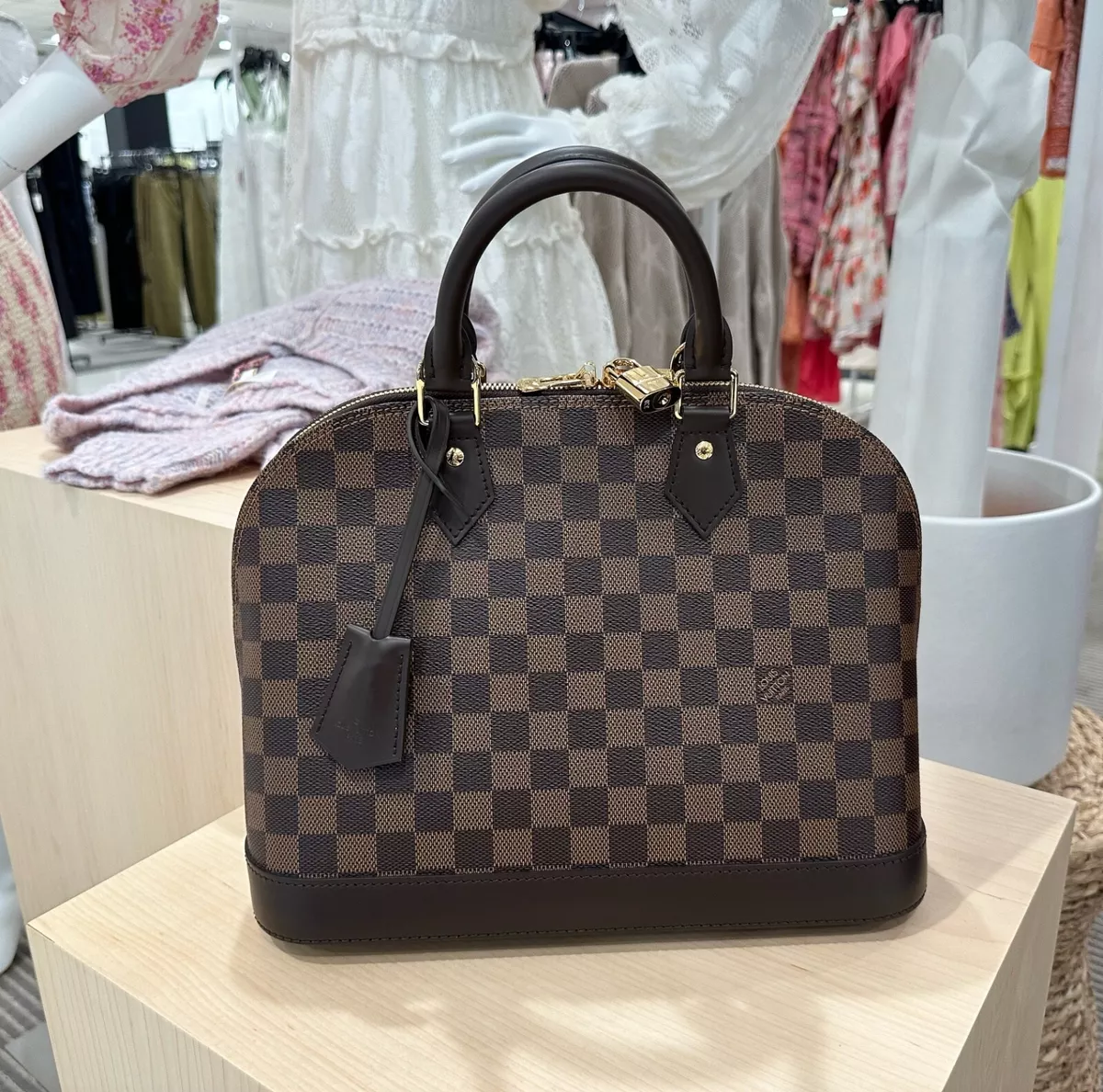 Alma BB Damier Ebene Canvas - Handbags