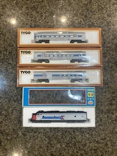 Amtrak 520 Observation Coach 521 Combine 522 and EMD120 Locomitive