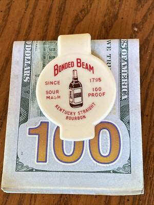 KENTUCKY STRAIGHT BOURBON BONDED BEAM SOUR MASH 100 PROOF SINCE 1795 MONEY CLIP