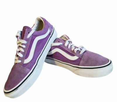 Vans Old Skool Lows Women's Size Purple Dewberry White Sneakers