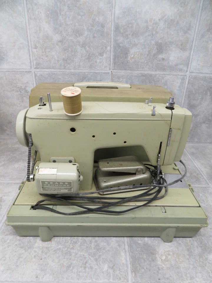 Sears Kenmore 5186 Sewing Machine w/ Foot Pedal + Hard Case eBay