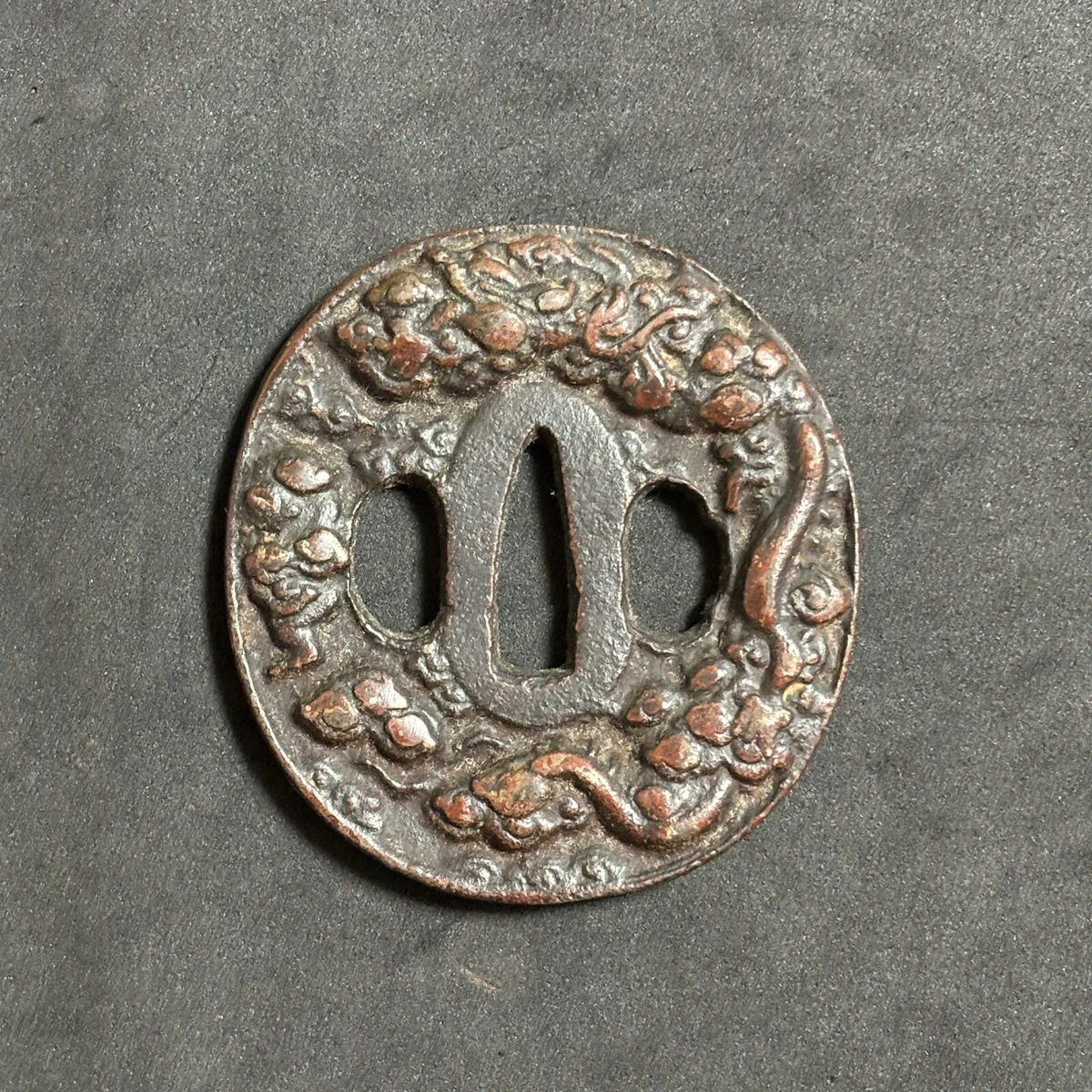 青铜主要古董日本刀镡| eBay