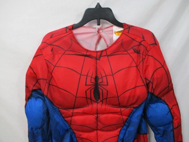 Spiderman Costume Boys Large Shirt Mask Padded Adaptive Rubies Red Deluxe 2 Pc - Image 3 of 4