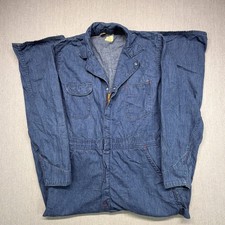 Vintage 70s Big Ben by Wrangler Denim Coveralls Mens 42 Regular Blue Made in USA