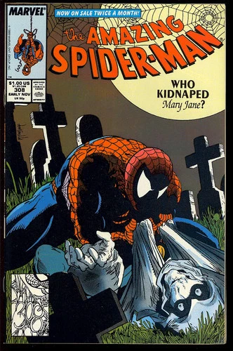Amazing Spider-Man #308 High Grade Todd McFarlane Art Marvel Comic 1988 VF-