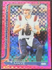 2025 Topps Chrome Drake Maye Hot Pink X-Fractor #207 Patriots