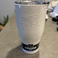 ORCA Chaser 27oz Stainless Tumbler, White, Seminole Tribe Logo (FLA), New!!