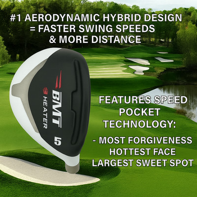 OVERSIZE EASY TO HIT +POWER + CONTROL + FEEL GOLF HYBRIDS #2 3 4 5 6 7 8 9 PW SW