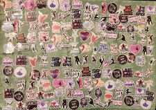 LOT Of 250 Dance Vinyl Stickers -Dance Party Favors, Water Bottle Stickers