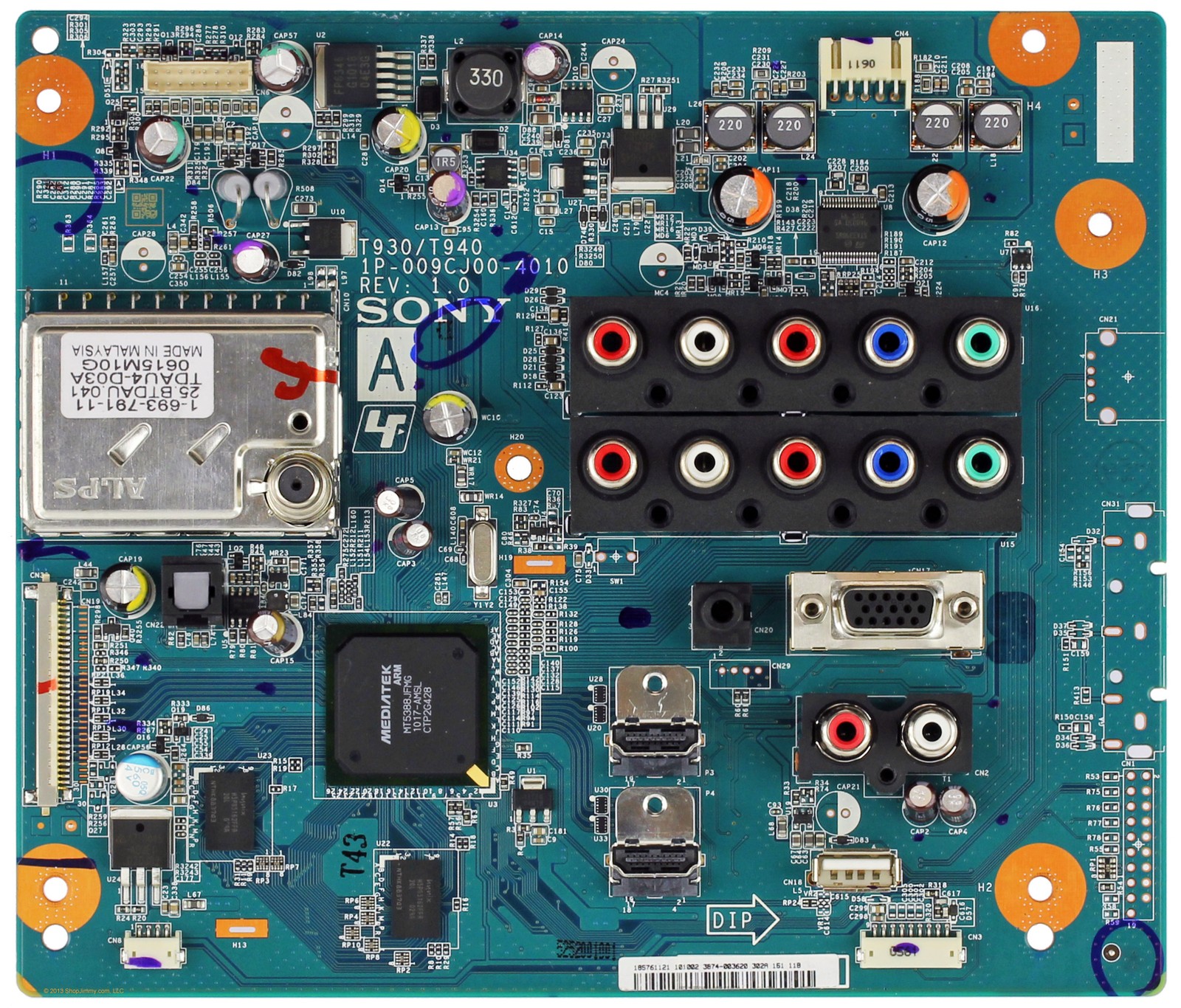 Sony 185761121 Main A Board for KDL32BX300 REV10 G2U