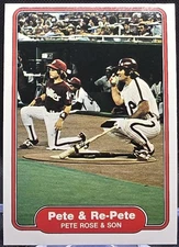 1982 Fleer Pete & Re-pete Pete Rose & Son #640 Philadelphia Phillies*Buy 2 Get 1