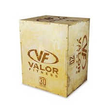 Valor Fitness Plyo Box - Wooden Plyometric Jump Box for Strength and Conditio...