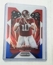 2021 Prizm Draft Picks Mac Jones RC Red White and Blue All American #183