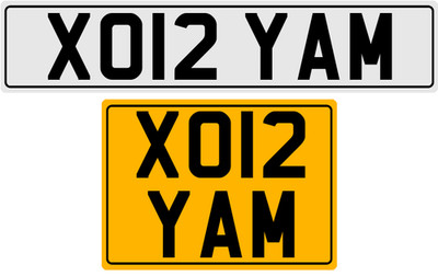 YAM YAMAHA FZ MT 09 10 25 COOL NUMBER THEME PRIVATE REGISTRATION PLATE XO12 YAM