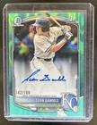 2025 Bowman Draft Sean Gamble Chrome Auto Aqua Lava Refractor 1st #/199 Royals